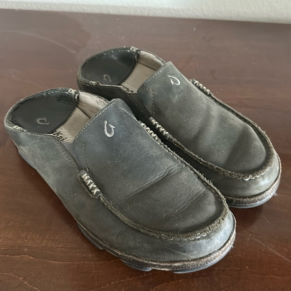 Olukai loafers-gray-size 9.5